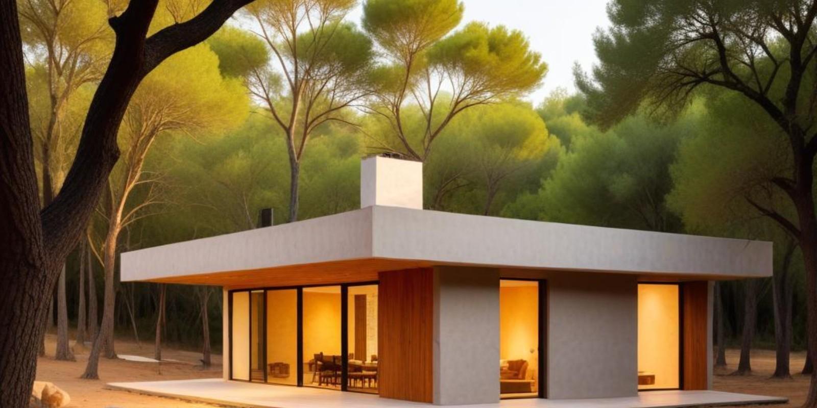 Cuantos metros se necesitan para construir una casa en terreno rustico